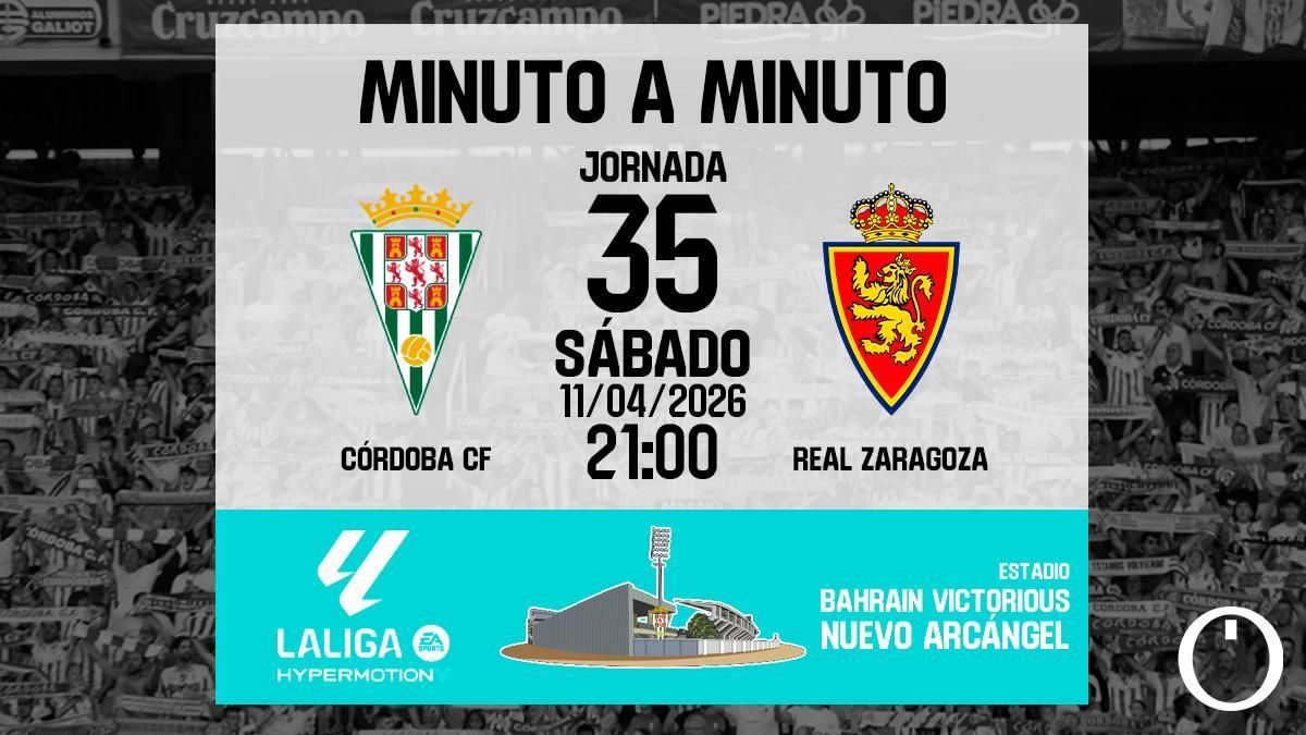 Minuto a minuto: Córdoba CF - Real Zaragoza