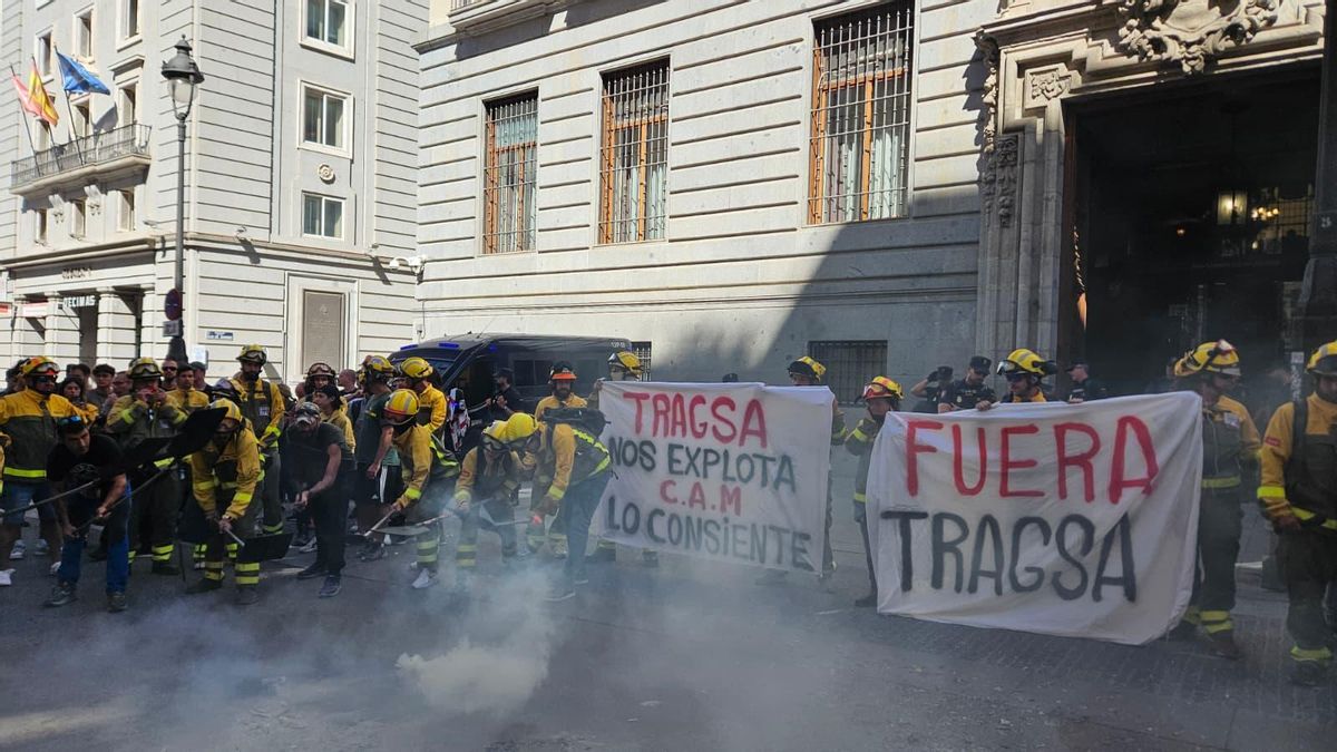 Bomberos forestales exigen mejores condiciones laborales en Madrid
