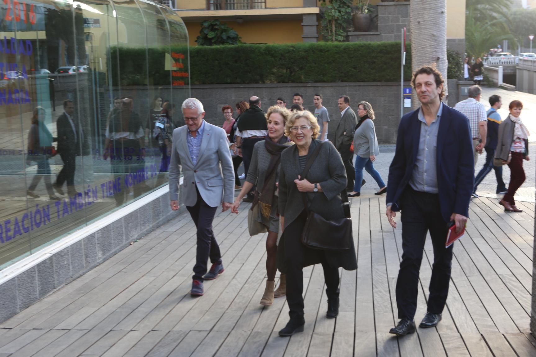 Carmena en un acto por el Día de la Mujer organizado por el Cabildo de Gran Canaria. (ALEJANDRO RAMOS)