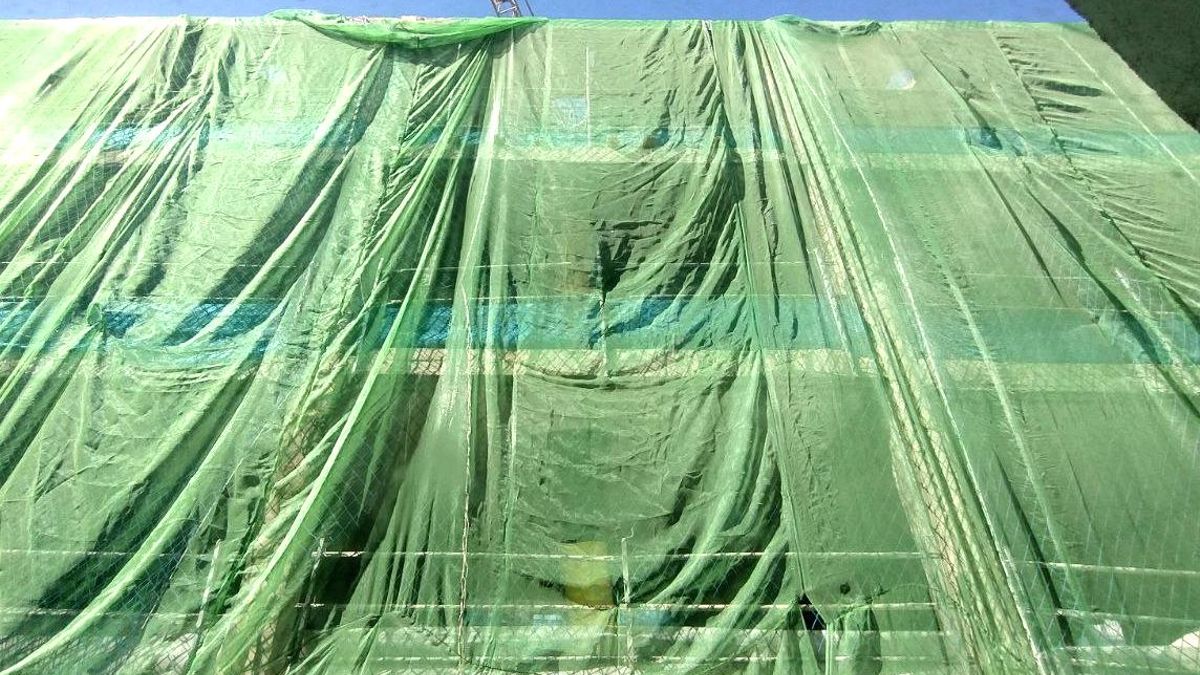 Imagen de la parte trasera del edificio después del derrumbe parcial de su estructura