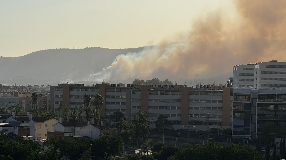 Fuego visto desde Carlos III