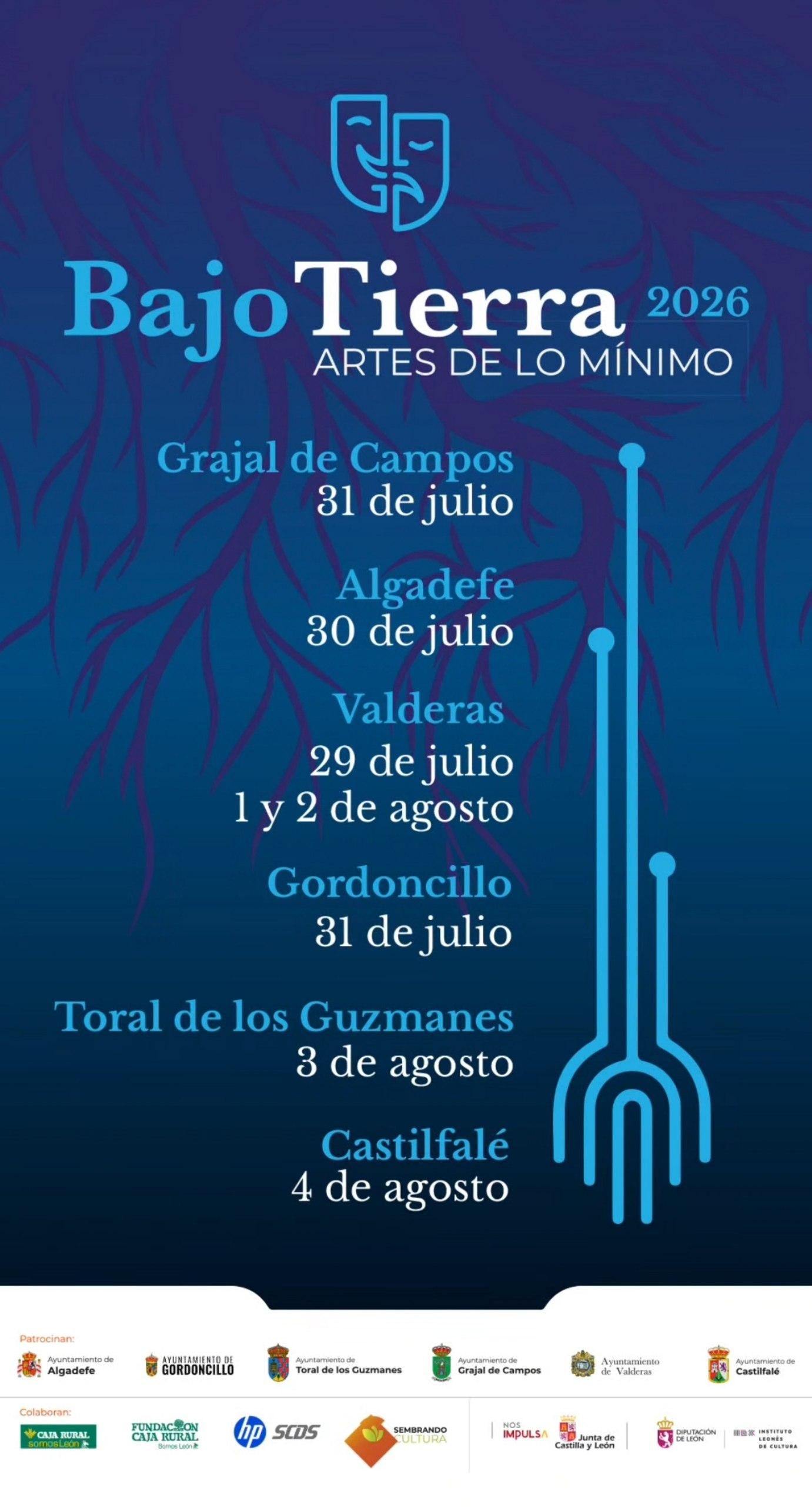 Programa del festival Bajo Tierra.