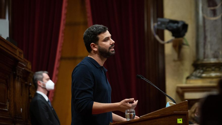 Archivo - Archivo .- El diputado de ERC, Ruben Wagensberg, en el Parlament, en una fotografía de 2021