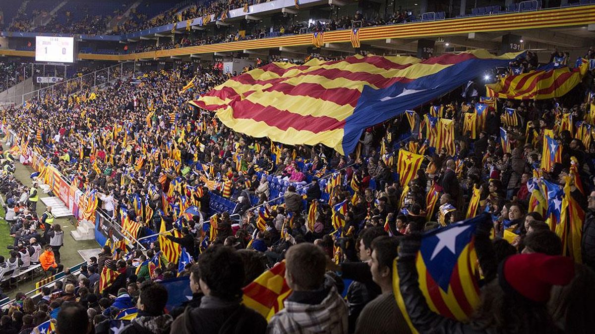 Partido Catalunya-Nigeria en el estadio del Espanyol en 2013./ Edu Bayer