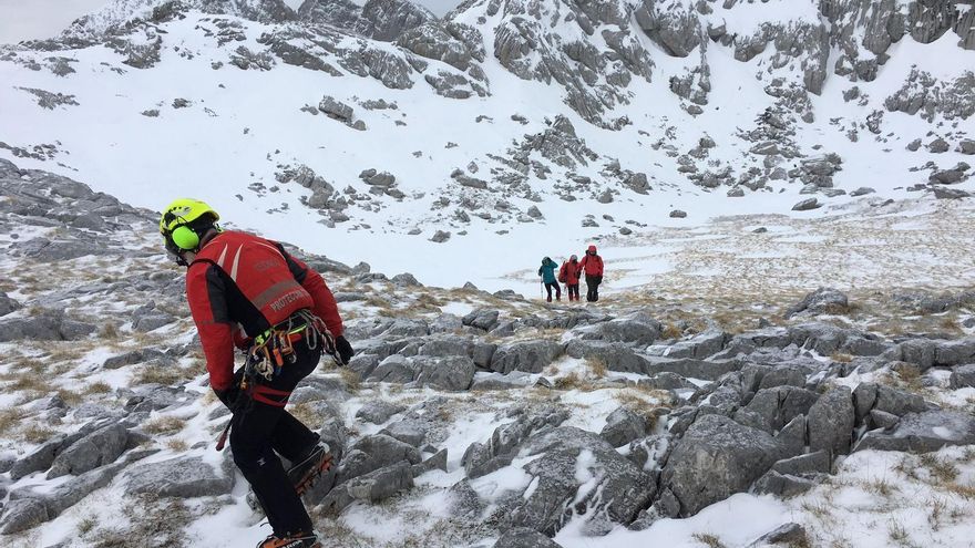 Rescate a tres personas en Picos de Europa