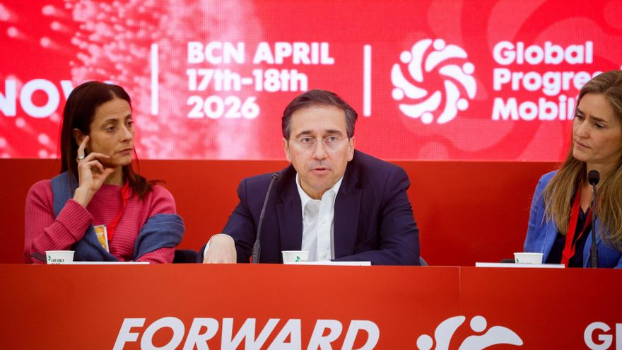 El ministro de Asuntos Exteriores, Unión Europea y Cooperación, José Manuel Albares, en su intervención en la segunda jornada de la Global Progressive Mobilisation (GPM)