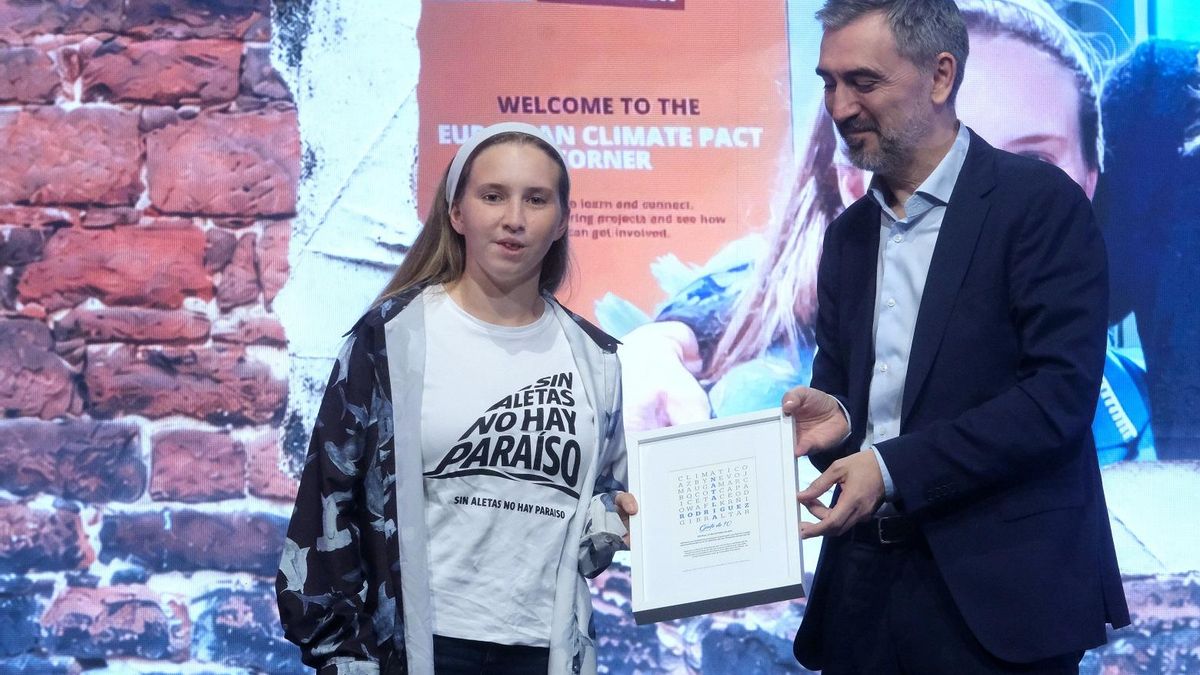 La joven Natalia Rodríguez, galardonada en la ediciónde este año.