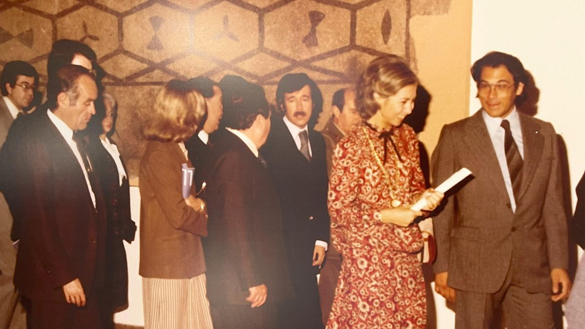 La reina Sofía durante la inauguración del Museo de Albacete
