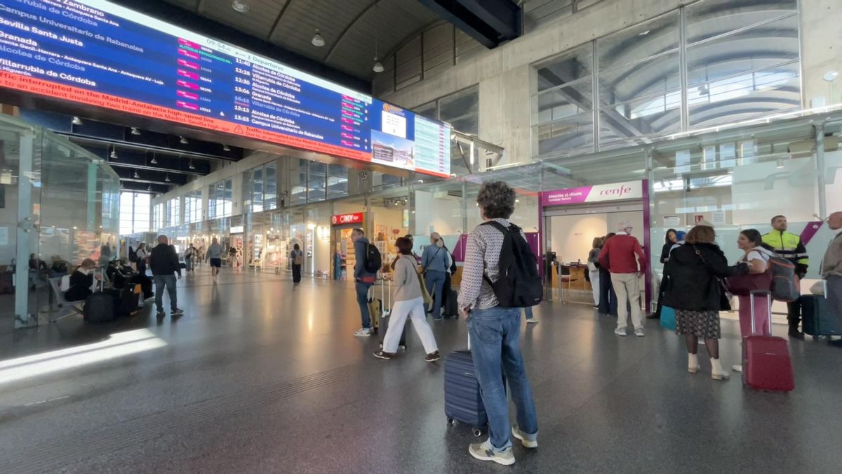 Estación de Córdoba un día después del accidente de Toledo