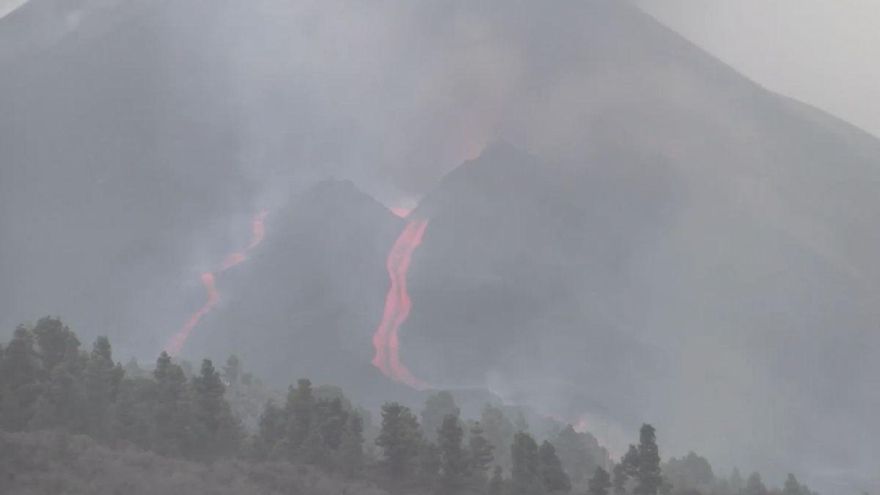 Imagen de la colada del volcán