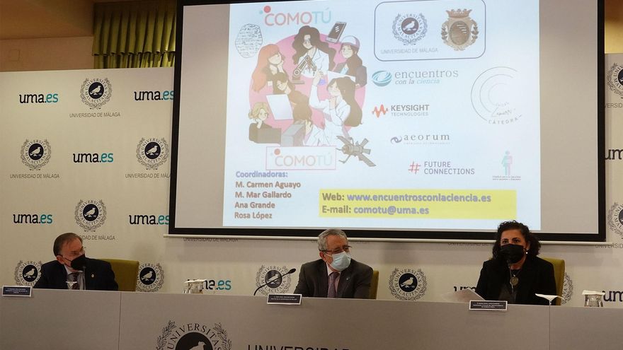 Presentación 'Como tú', proyecto de la UMA para visibilizar a mujeres científicas para inspirar vocaciones desde edades tempranas.