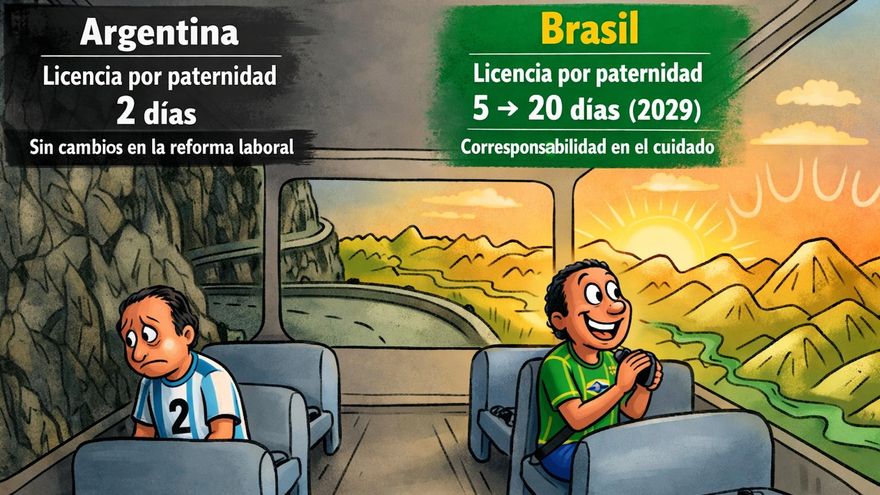 Brasil amplió la licencia por paternidad hasta 20 días y reabre el debate sobre el atraso del régimen de licencias en la Argentina