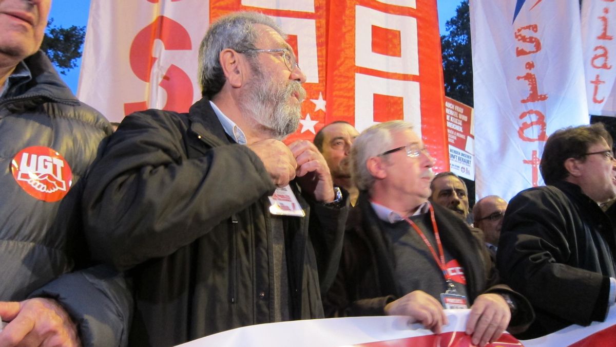 Toxo y Méndez dicen que se "han cumplido sobradamente los objetivos" al cierre de la manifestación en Madrid