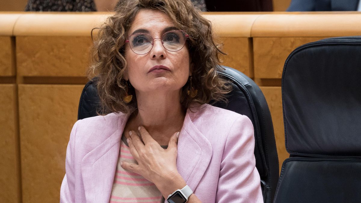 María Jesús Montero, en el Senado, este martes.