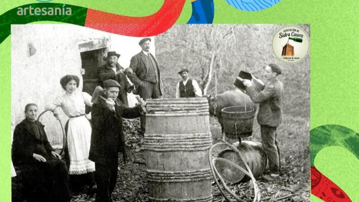 La sidra casera y la gaita unen Salas y Novellana en una nueva jornada de 'Caleyando pola Cultura'