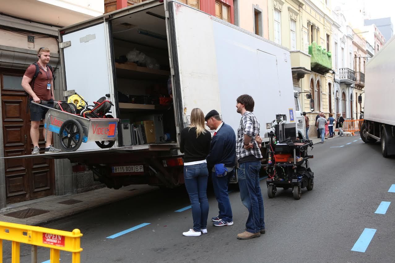 Rodaje de 'Allied' en Las Palmas de Gran Canaria. (ALEJANDRO RAMOS)