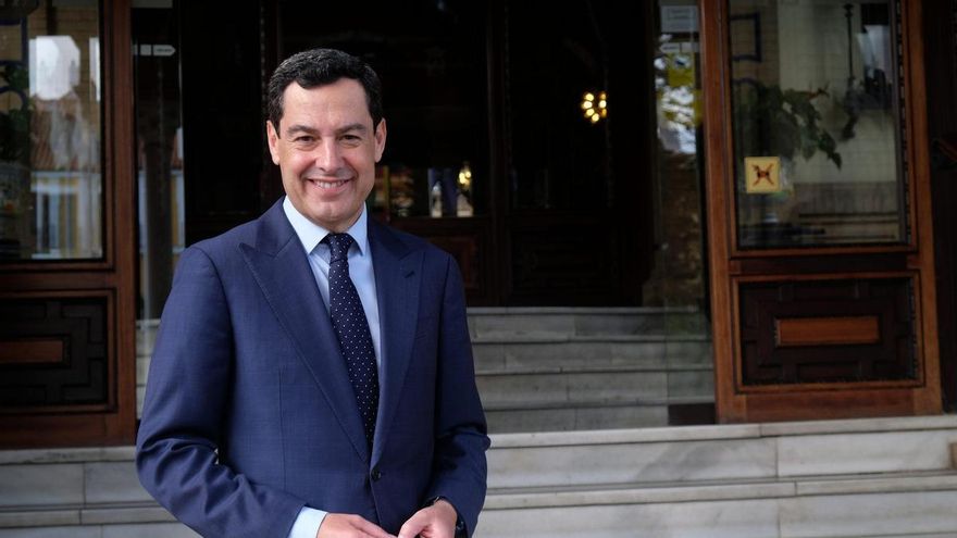 Juanma Moreno: "Si sacara 52 diputados y un 40% sería un pedazo de resultado, pero voy a por la matrícula de honor"