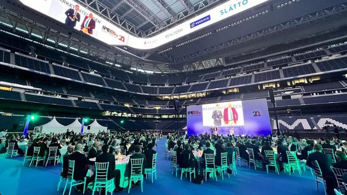 Una de las cenas corporativas celebradas en el estadio del Real Madrid