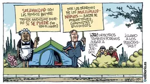 La acampada