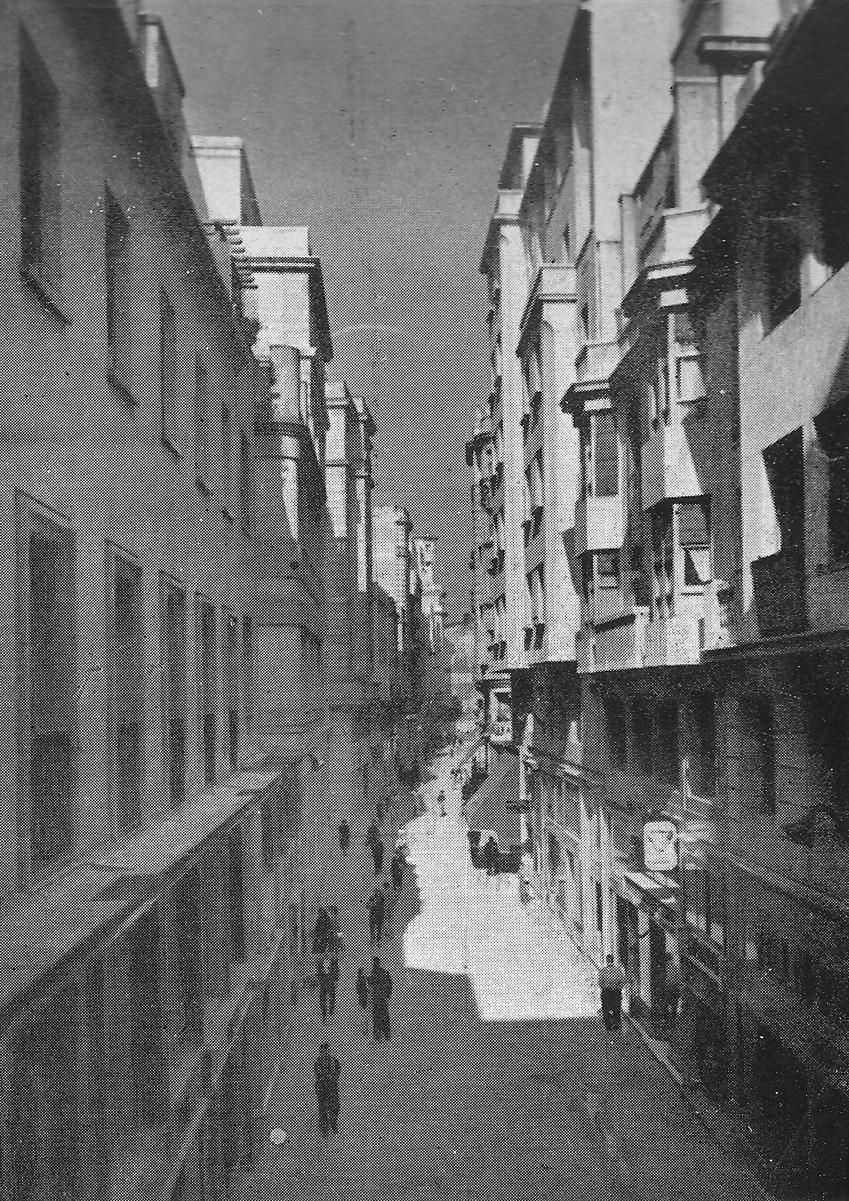 Calle de San Francisco reconstruida.