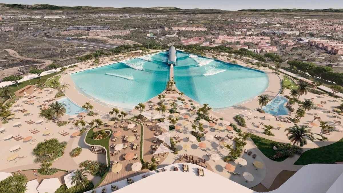Ecologistas exigen parar la piscina de olas del Atlético junto al Metropolitano por su "insostenible" gasto de agua potable