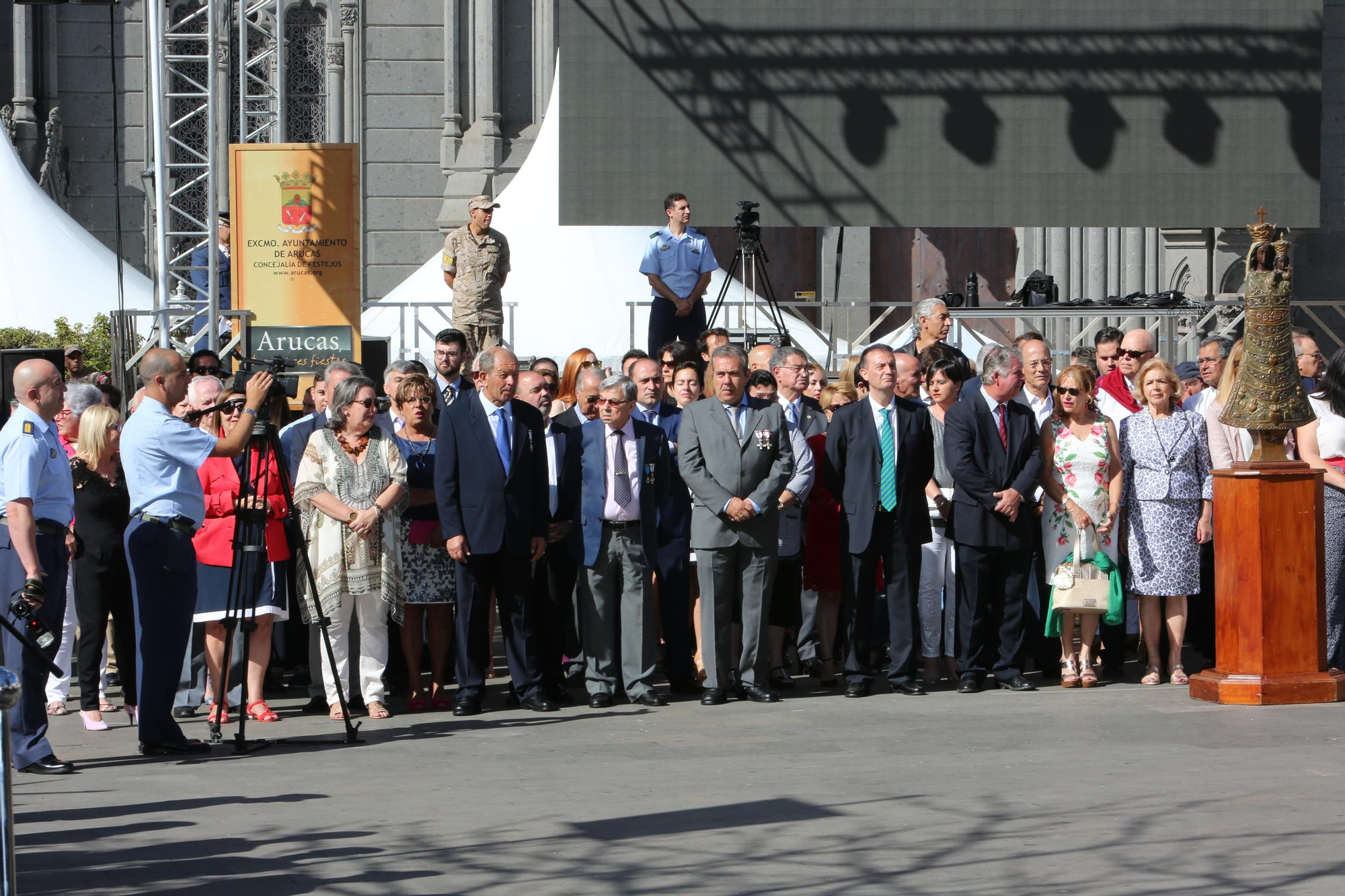 Jura de bandera en Arucas.