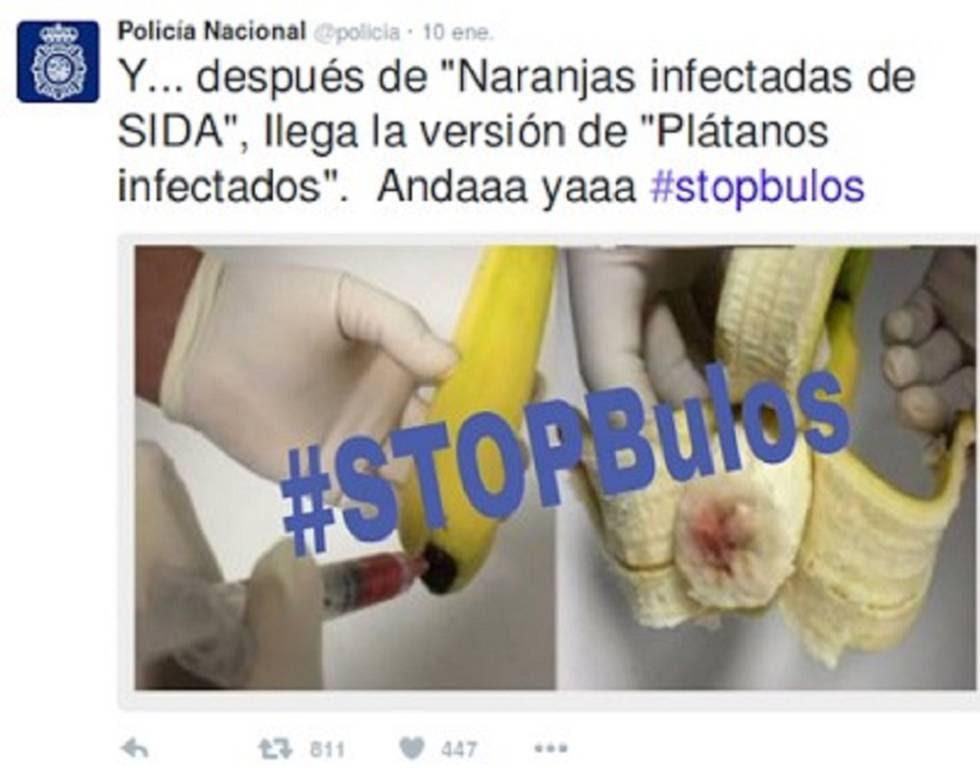 Frutas infectadas. (Policía Nacional).