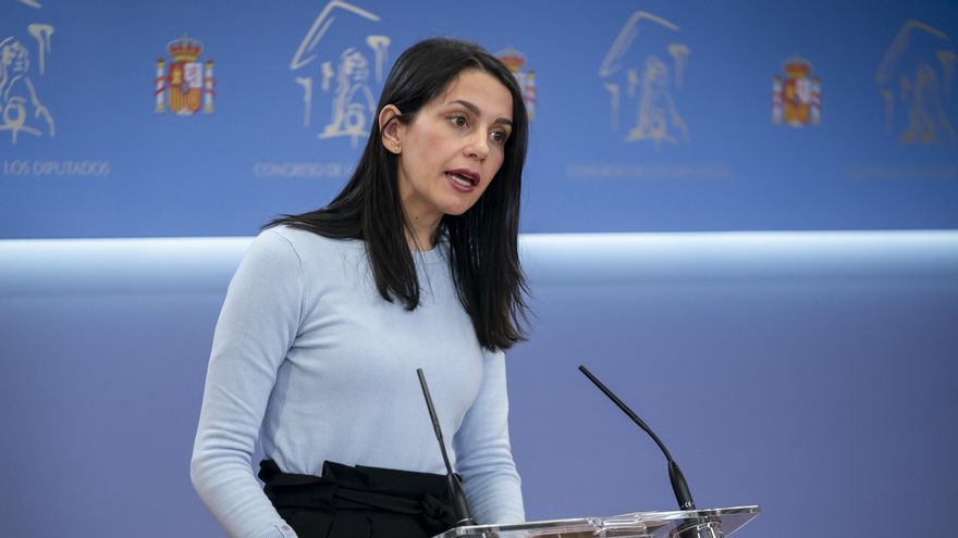 La portavoz de Ciudadanos en el Congreso, Inés Arrimadas.
