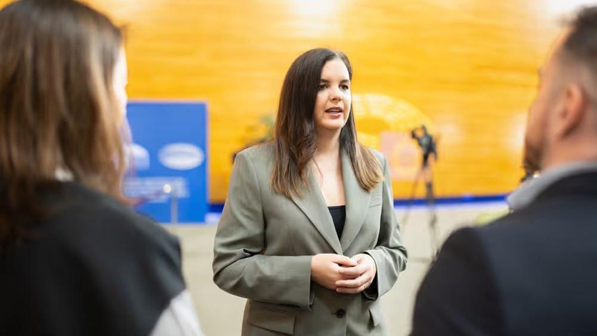 Sandra Gómez, al Parlament Europeu.