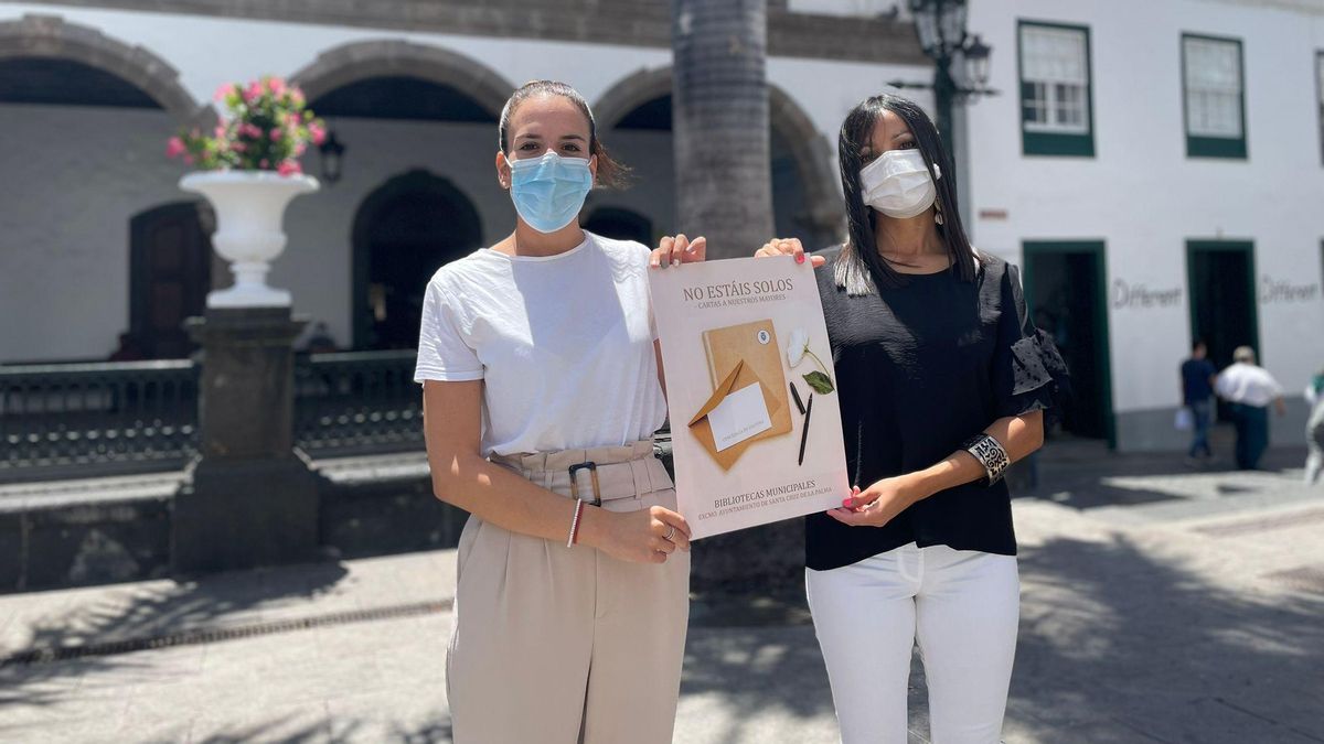 Presentación de la iniciativa solidaria 'No estáis solos, cartas a nuestros mayores'.
