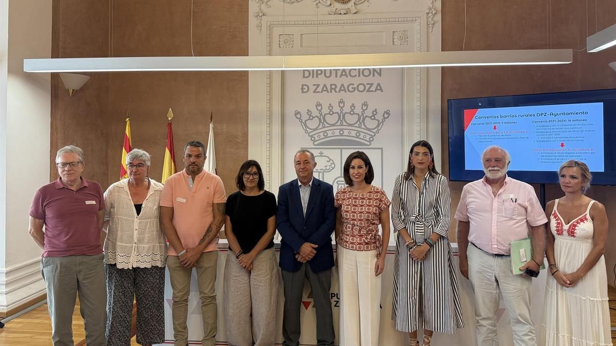 La DPZ reclama al Ayuntamiento de Zaragoza la devolución de dos millones de euros del convenio de los barrios rurales