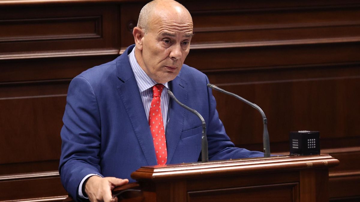 Javier Nieto, diputado de Vox en el Parlamento de Canarias, este miércoles.