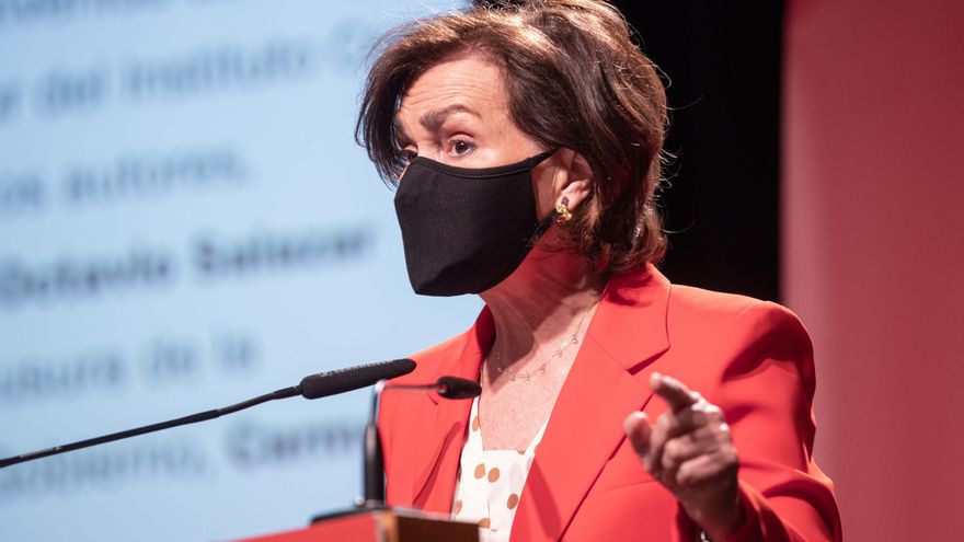 La vicepresidenta primera del Gobierno, Carmen Calvo. EFE/ Rodrigo Jiménez/Archivo