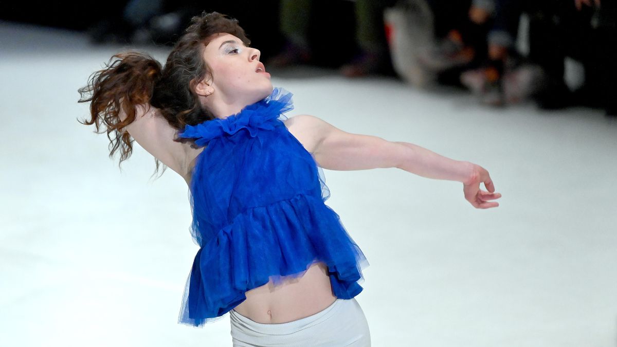 Nuria Crespo durante su actuación