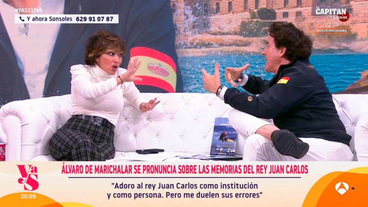 Sonsóles Ónega frenó en seco a Álvaro de Marichalar en Antena 3 tras llamar "proxeneta" al suegro de Pedro Sánchez