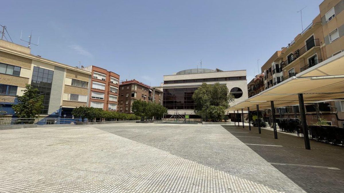 Estado actual Plaza de Europa (Murcia). Fuente: MurciaLab