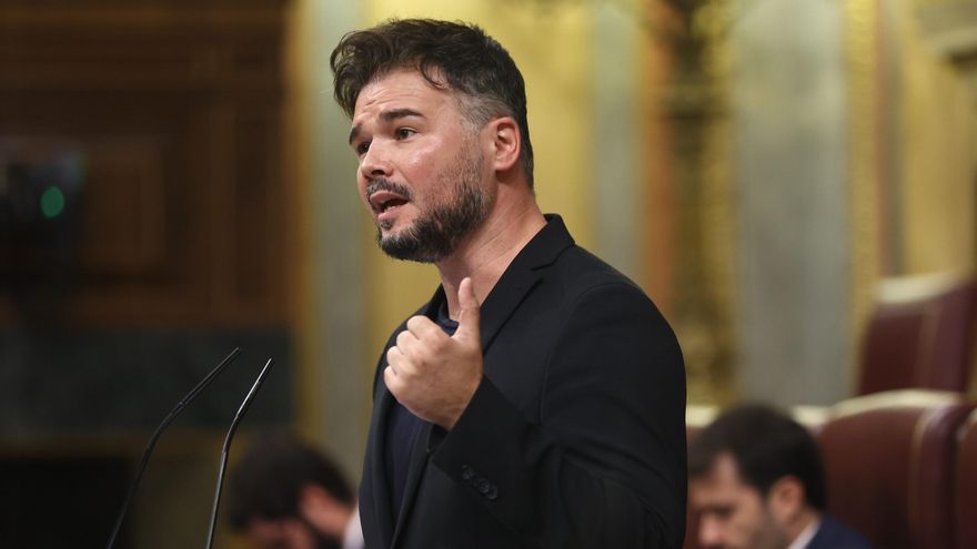 El portavoz parlamentario de ERC en el Congreso, Gabriel Rufián