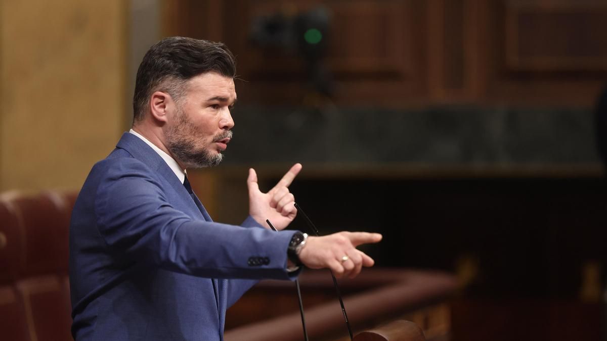 El portavoz de Esquerra Republicana de Cataluña, Gabriel Rufián.