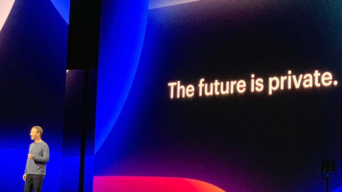 Mark Zuckerberg en 2019 durante el F8, el evento anual de desarrolladores de Facebook celebrado en San José (California).