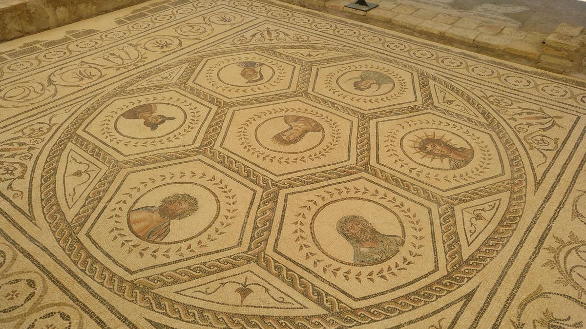 Mosaico del Planetario, en Itálica.