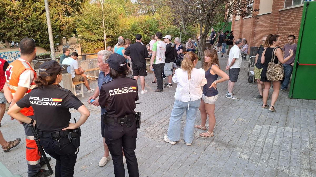 Desalojados por el incendio en el albergue de Jaca