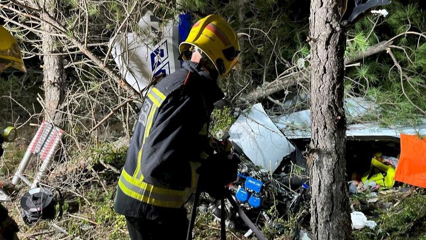 Fallece una persona y otra resulta herida tras la caída de una avioneta en Beteta (Cuenca)