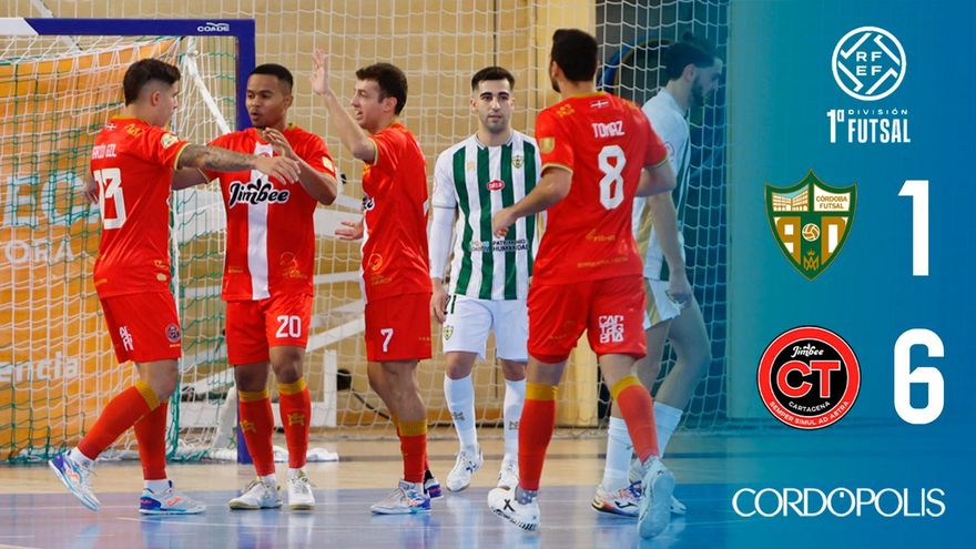 El Córdoba Patrimonio se derrumba en un minuto y cae goleado ante Jimbee Cartagena