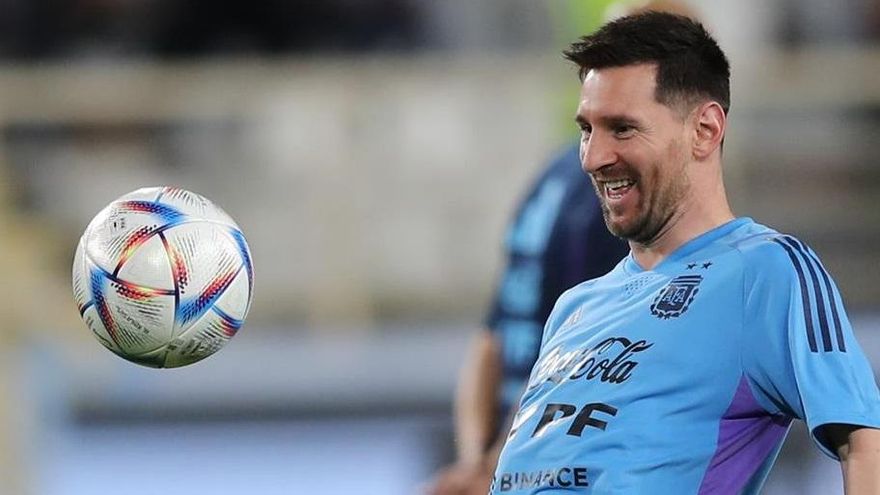 Messi ya está en modo Mundial y se entrenó con la Selección Argentina en Abu Dhabi