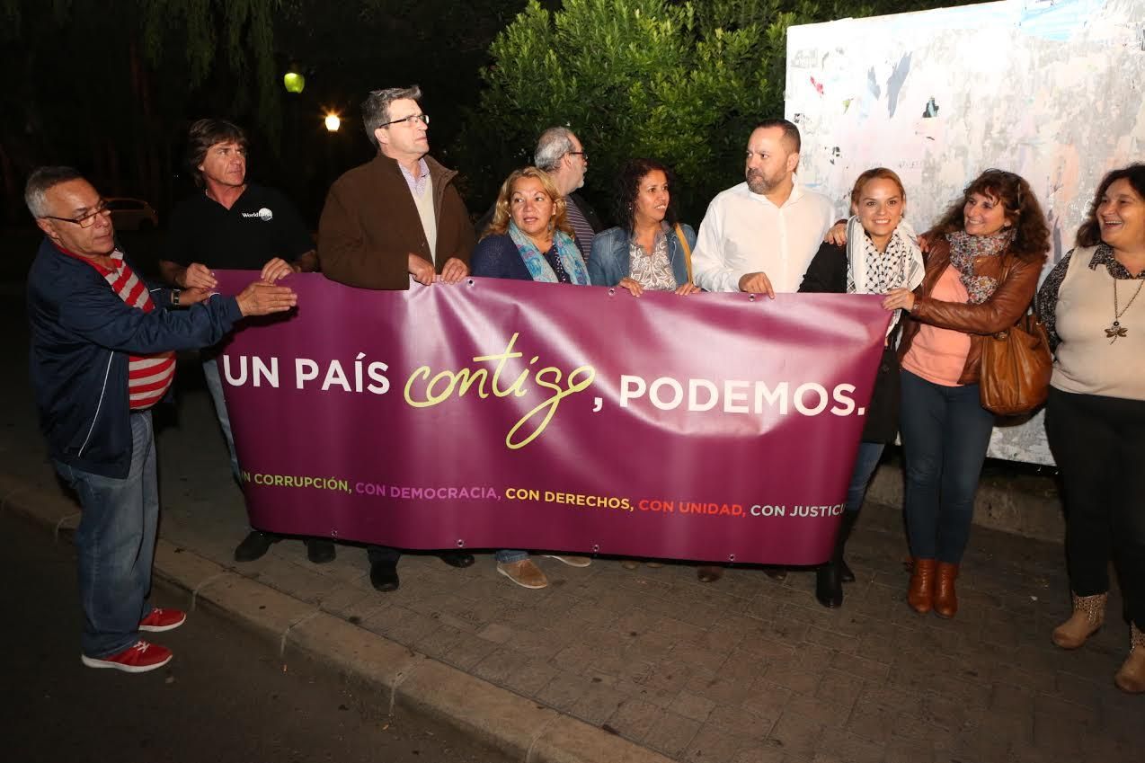 Acto de arranque de campaña electoral de Podemos.