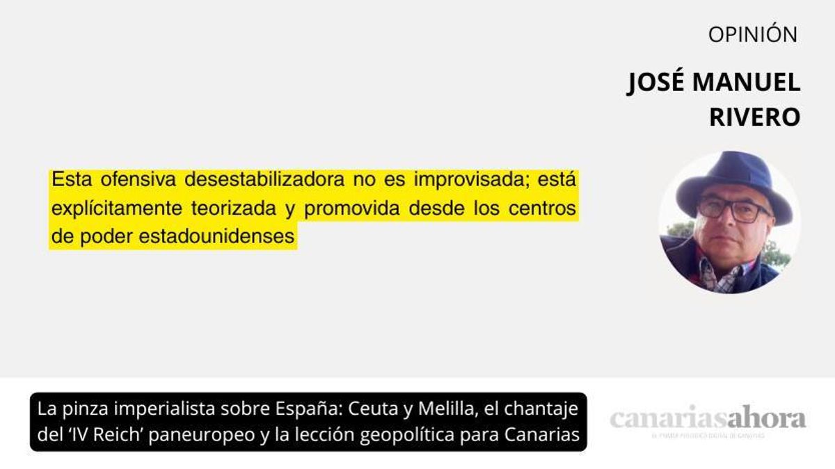 La pinza imperialista sobre España: Ceuta y Melilla, el chantaje del ‘IV Reich’ paneuropeo y la lección geopolítica para Canarias