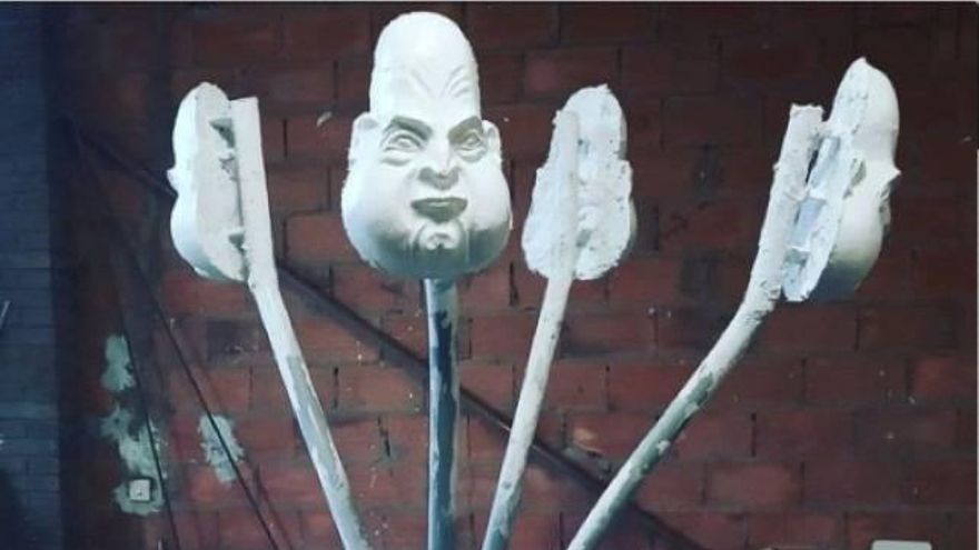 Esta figura fue instalada junto al Conservatorio de León y retirada en escasos minutos.