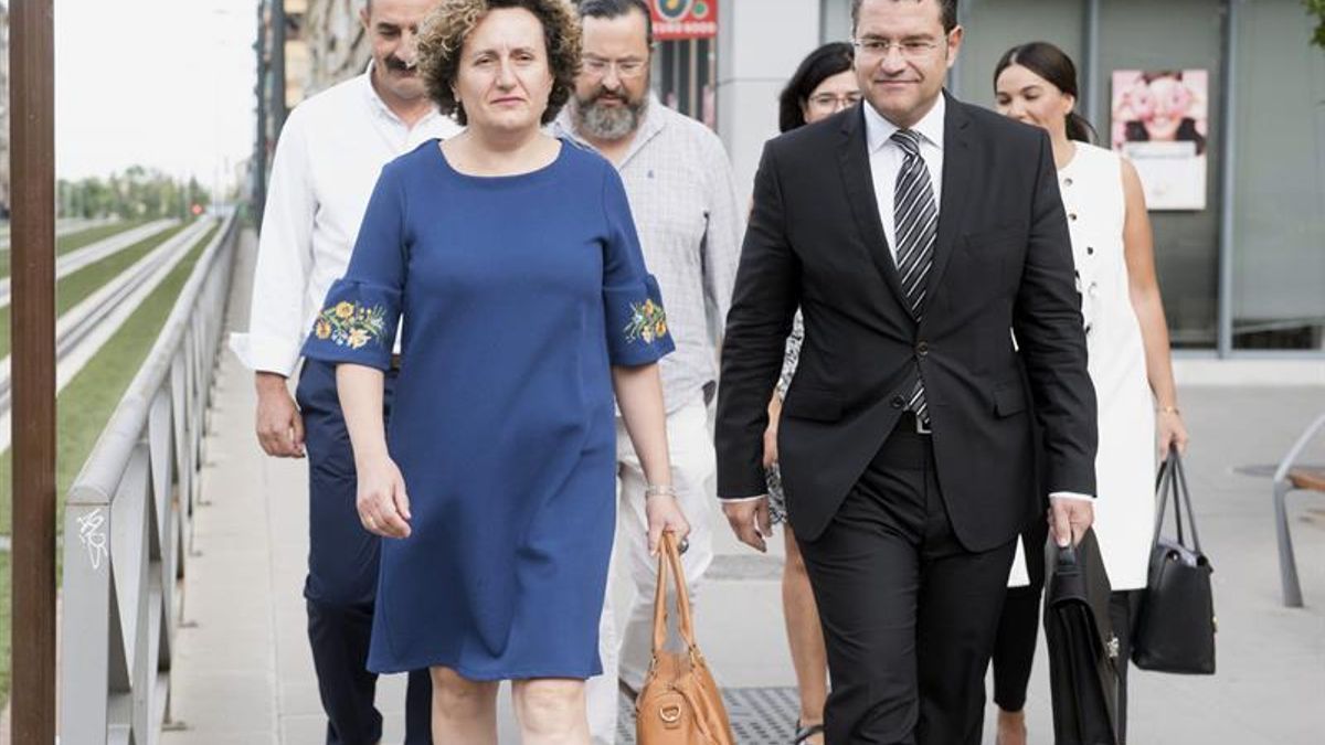 Francisca Granados, a su llegada a los juzgados de Granada