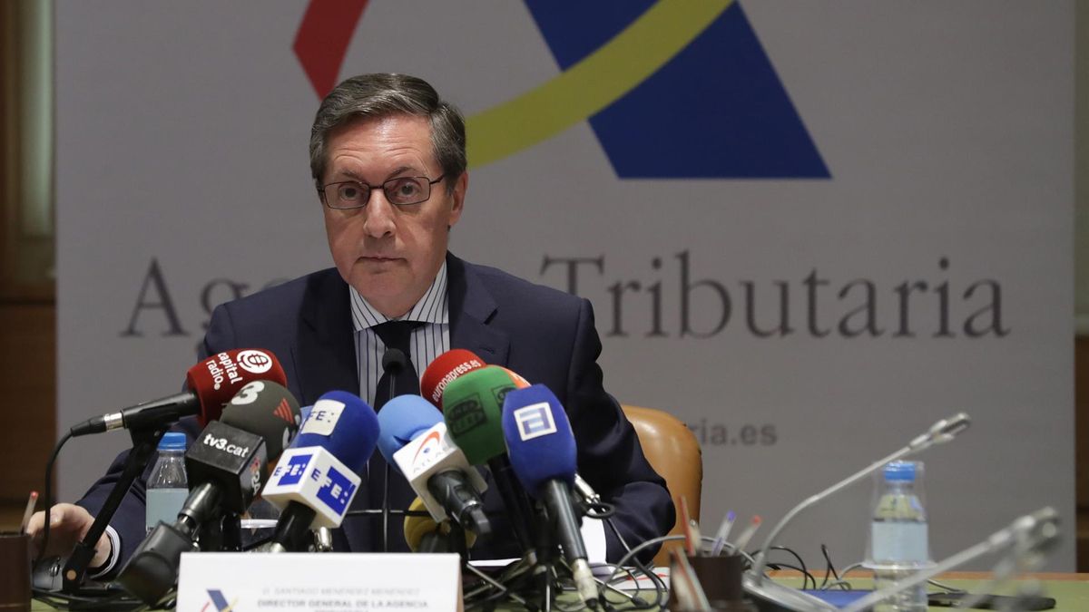 Santiago Menéndez cuando era director de la AEAT en marzo de 2018