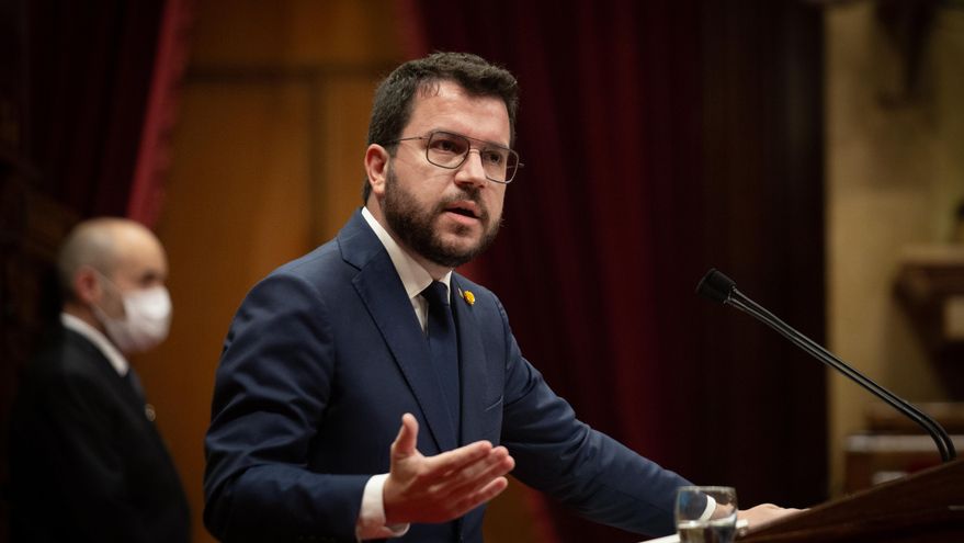 El presidente de la Generalitat, Pere Aragonès